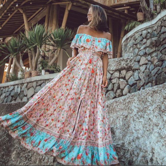 Tulle and Bastite Dresses & Skirts - NWOT Hosannah Maxi Dress - Lotus L